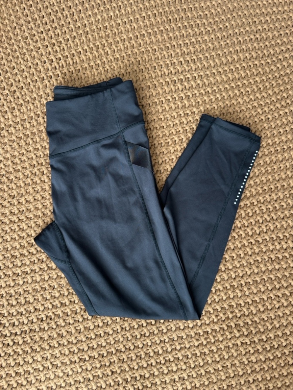 Buffbunny High Waisted Leggings in Black Side Straps Women’s Size Large